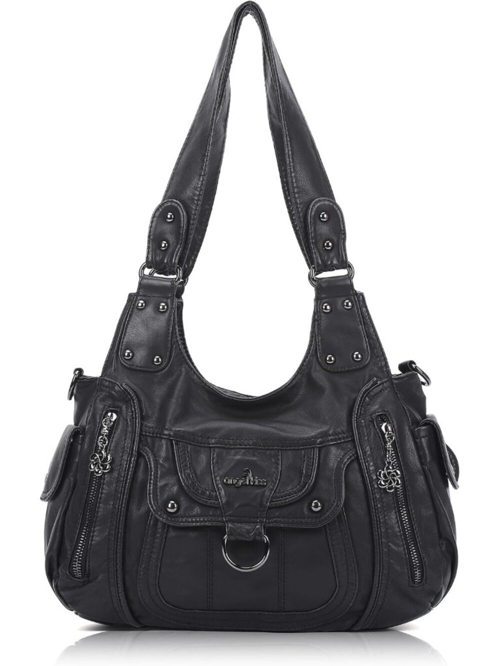 Stylish Vegan Leather Hobo Bag for Women | Adjustable Strap Tote Purse & Handbag